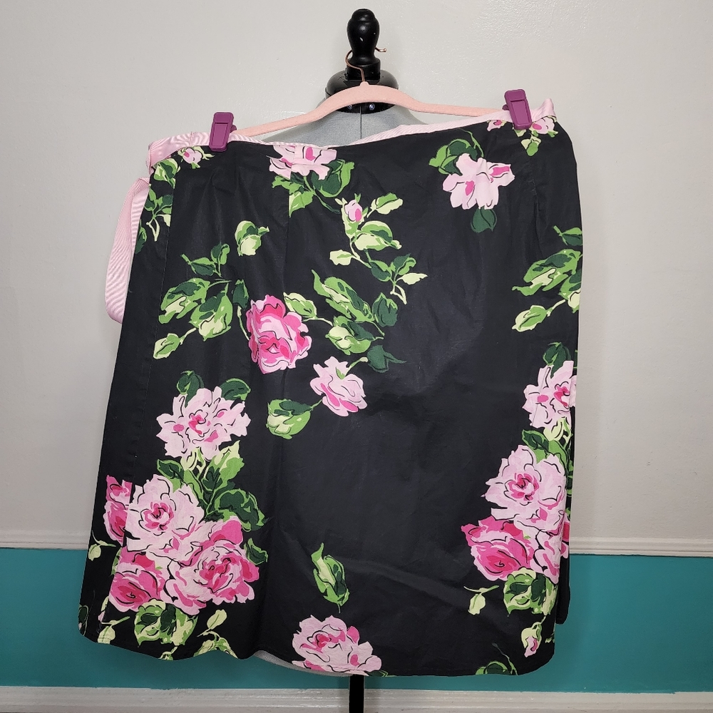 Vintage Torrid Faux Wrap Floral A Line Skirt